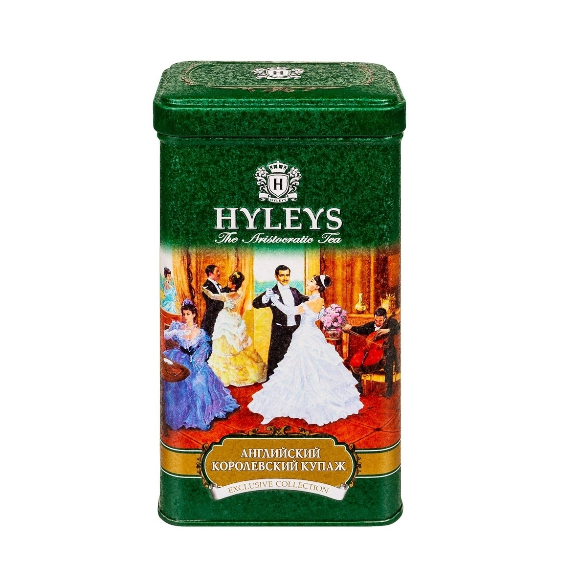 Чай зеленый Hyleys, Английский, Королевский купаж, крупнолистовой, 100 г