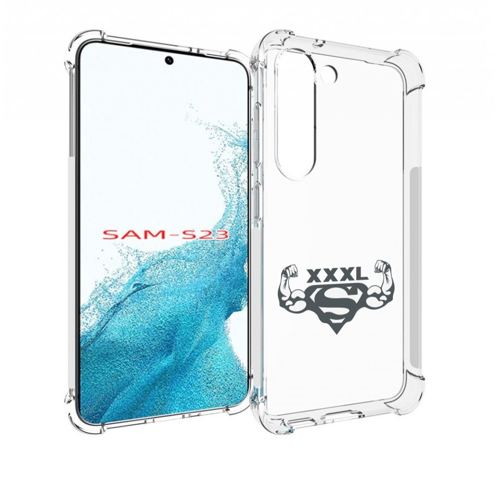 

Чехол MyPads бодибилдинг супермен для Samsung Galaxy S23, Прозрачный, Tocco