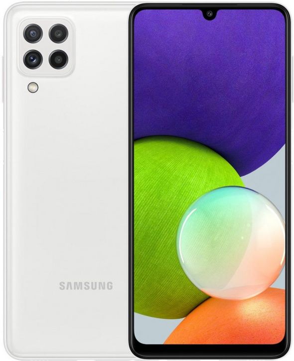 

Смартфон Samsung SM-A225F Galaxy A22 64Gb 4Gb белый моноблок 3G 4G 6.4" 720x1600 Android 1