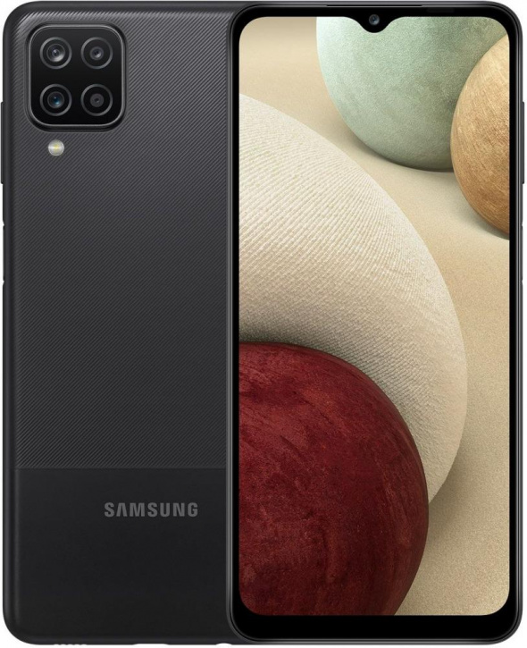 

Смартфон Samsung SM-A127F Galaxy A12 64Gb 4Gb черный моноблок 3G 4G 6.5" 720x1600 Android