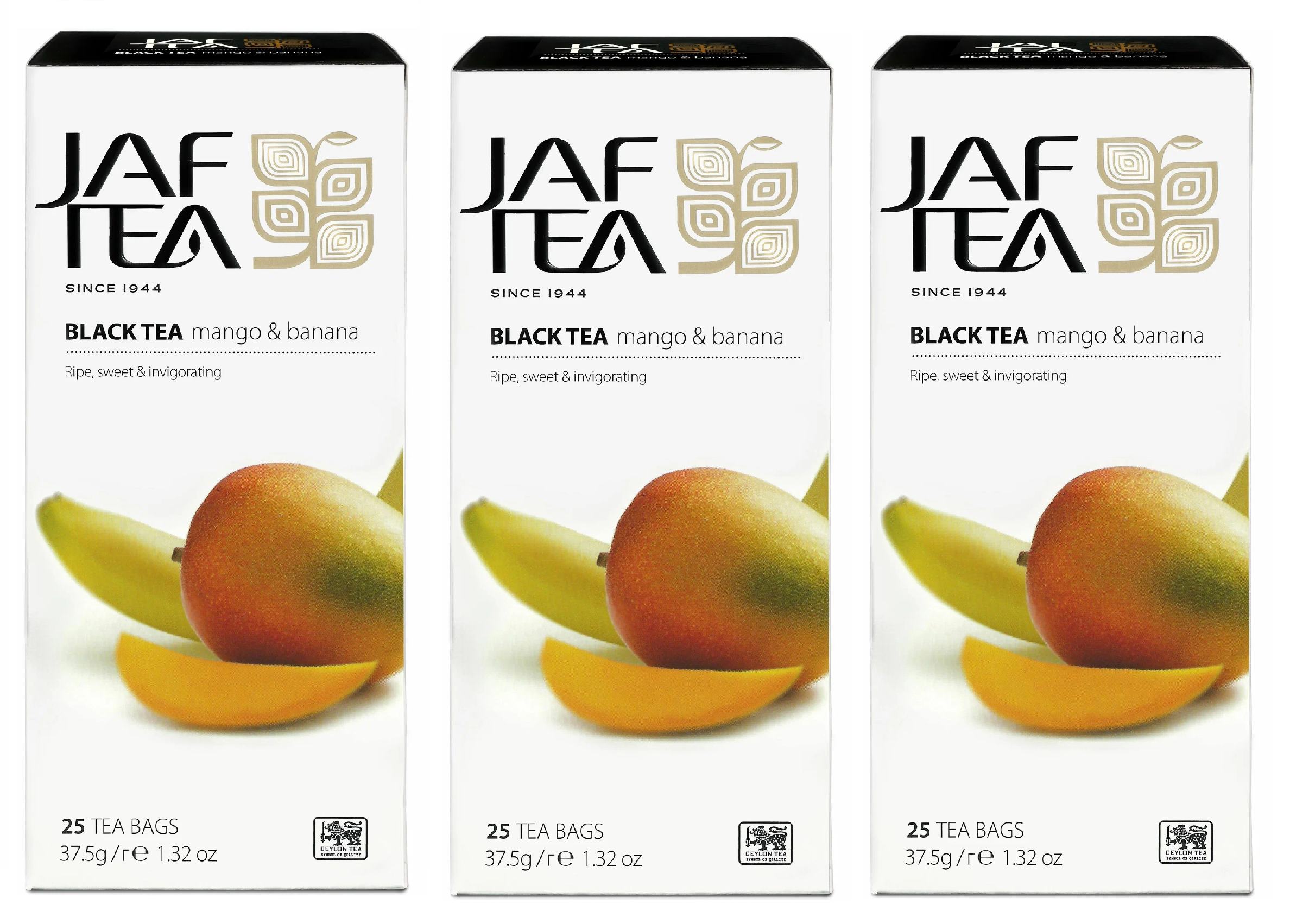 

Чай черный Jaf Tea PC Mango Banan с ароматом манго и банана, 1,5 г, 25 пакетиков, 3 уп