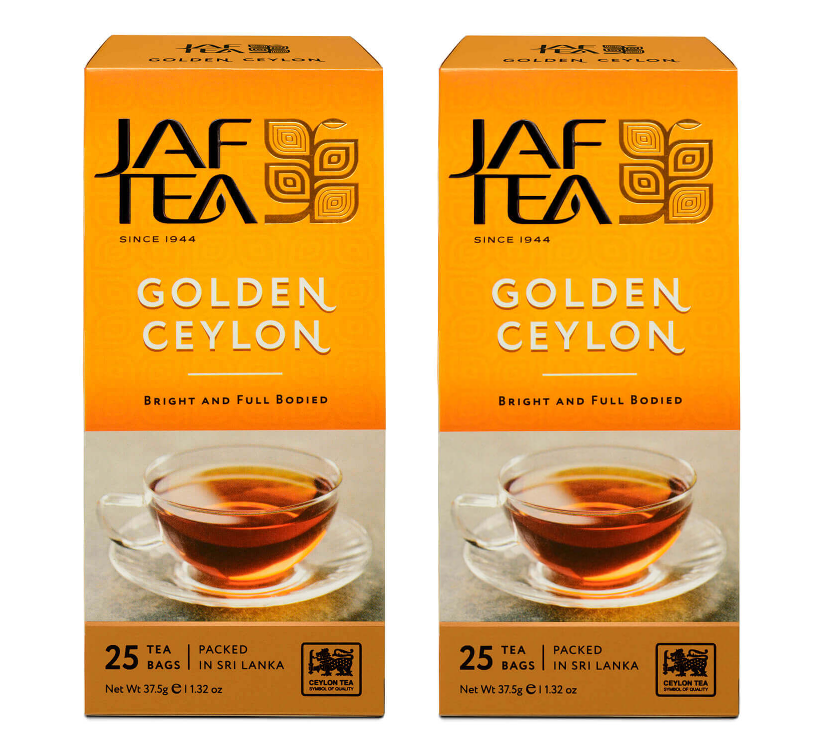 Чай черный Jaf Tea, цейлонский 25 пакетиков по 1,5 г, 2 шт