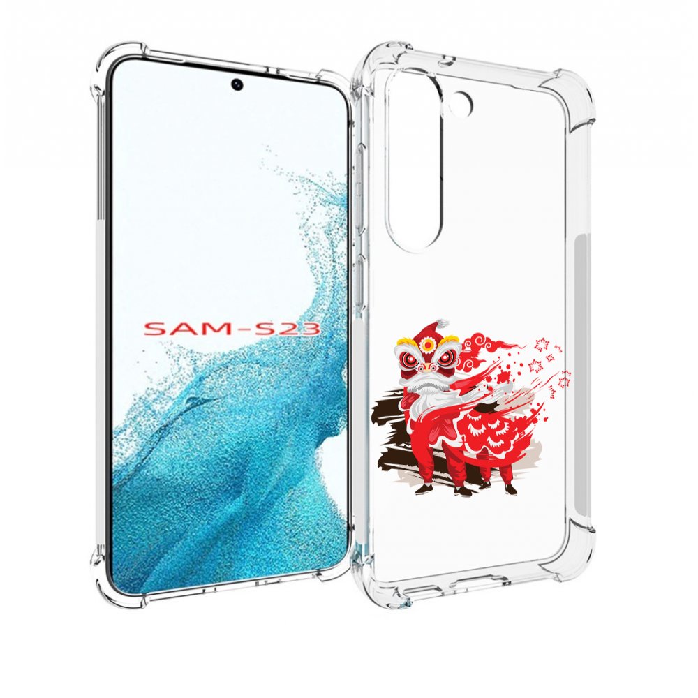 

Чехол MyPads красный-карнавал для Samsung Galaxy S23, Прозрачный, Tocco