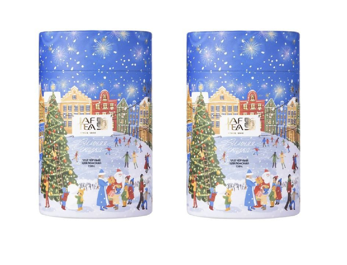 

Чай черный Jaf Tea листовой Зимняя сказка Fbop, 150 г, 2 шт