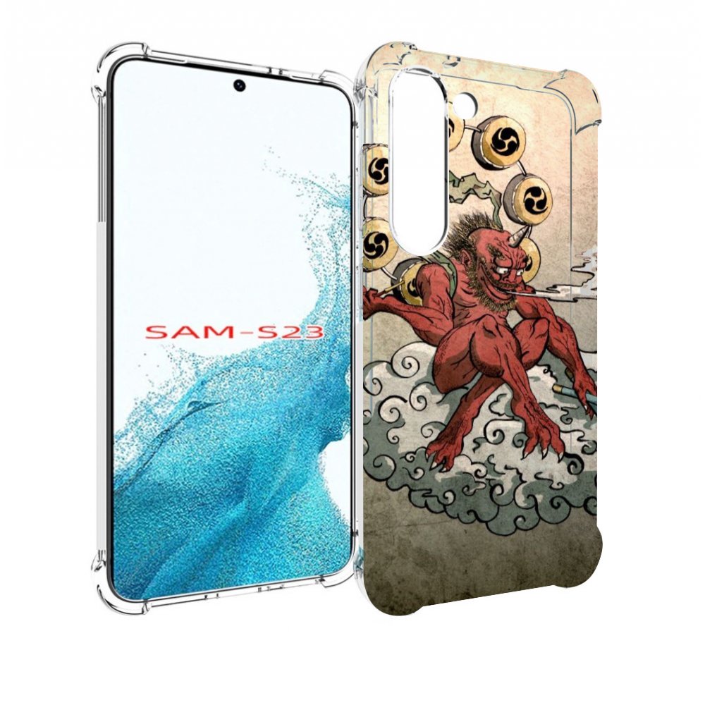 

Чехол MyPads красный чертик на облаке для Samsung Galaxy S23, Прозрачный, Tocco