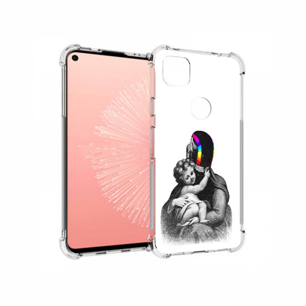 

Чехол MyPads Tocco для Google Pixel 4A защитник в шлеме, Прозрачный, Tocco