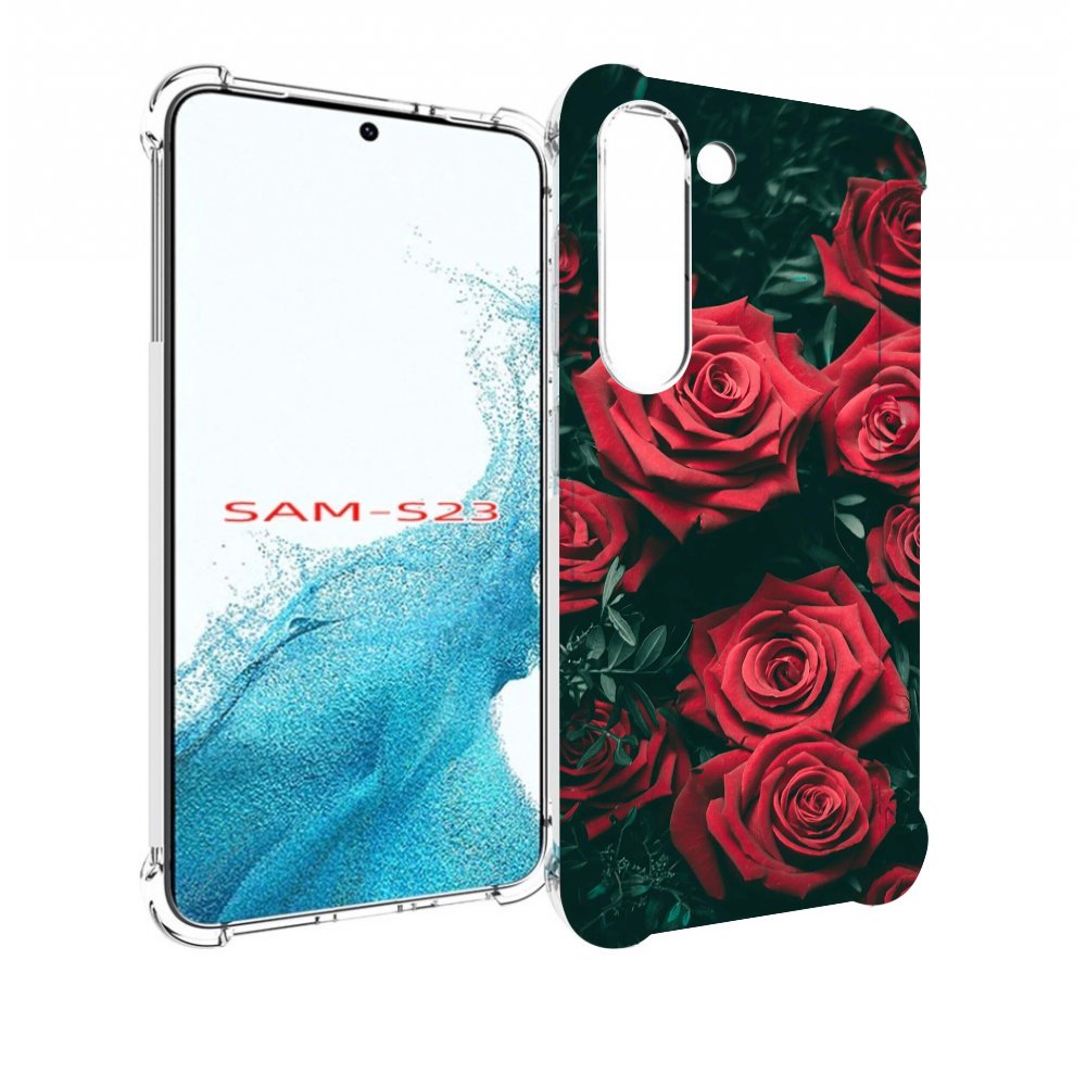 

Чехол MyPads красные-бархатные-розы для Samsung Galaxy S23, Прозрачный, Tocco
