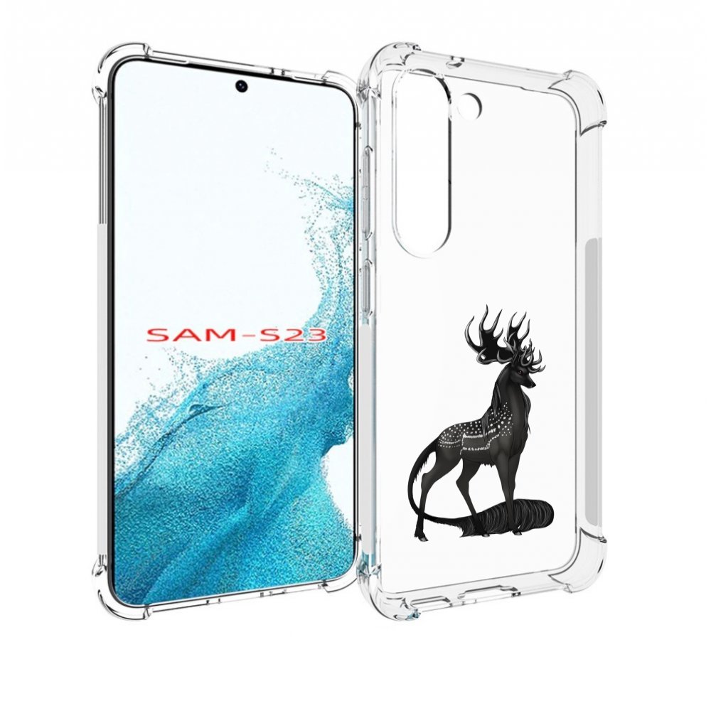 

Чехол MyPads красивый-черный-олень для Samsung Galaxy S23, Прозрачный, Tocco