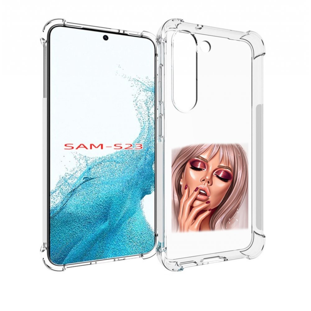 

Чехол MyPads красивый-портрет-девушки женский для Samsung Galaxy S23, Прозрачный, Tocco