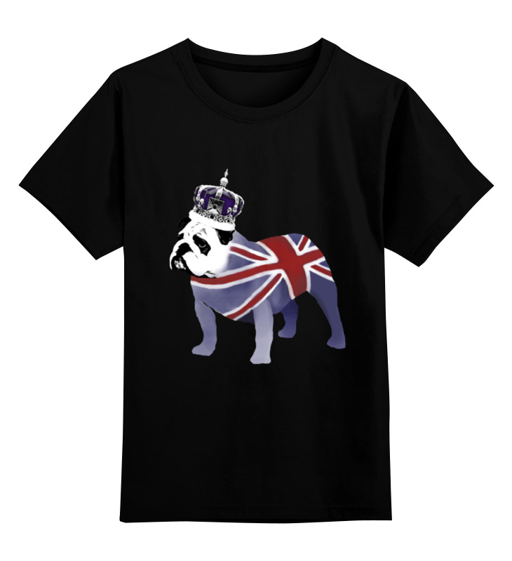 

Детская футболка Printio English bulldog цв.черный р.104, 0000000747633