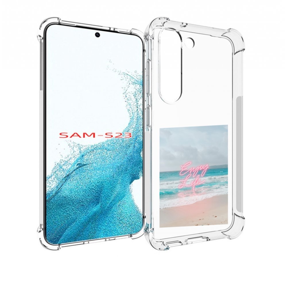 

Чехол MyPads красивый пляж для Samsung Galaxy S23, Прозрачный, Tocco