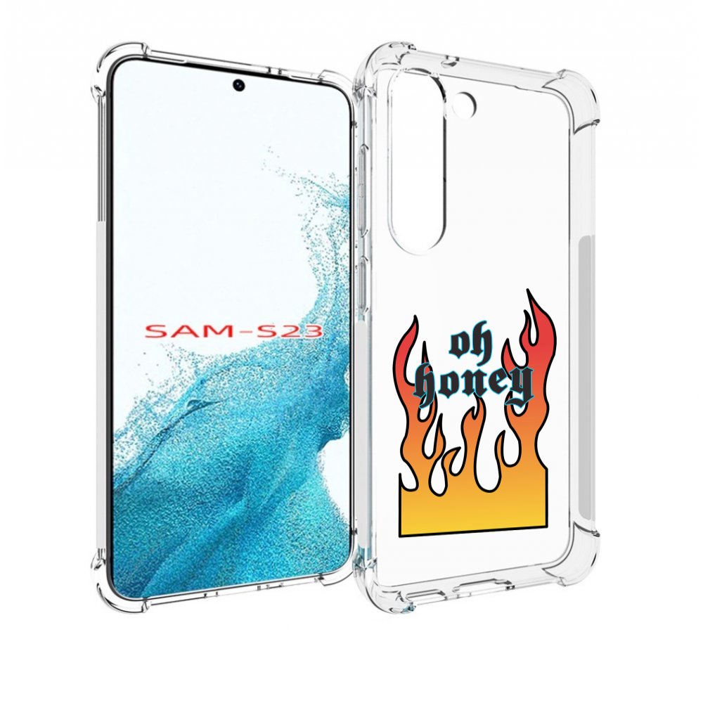 

Чехол MyPads красивое-пламя для Samsung Galaxy S23, Прозрачный, Tocco