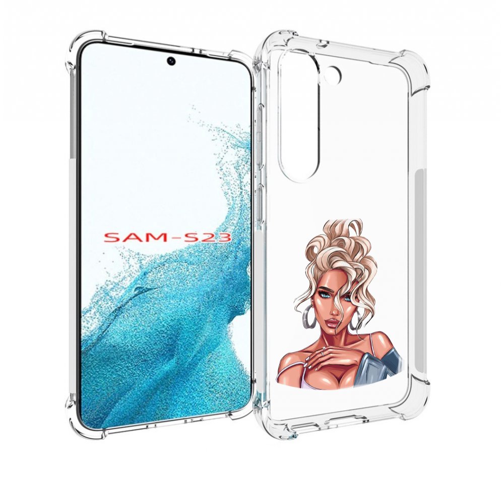 

Чехол MyPads красивая-блондинка женский для Samsung Galaxy S23, Прозрачный, Tocco