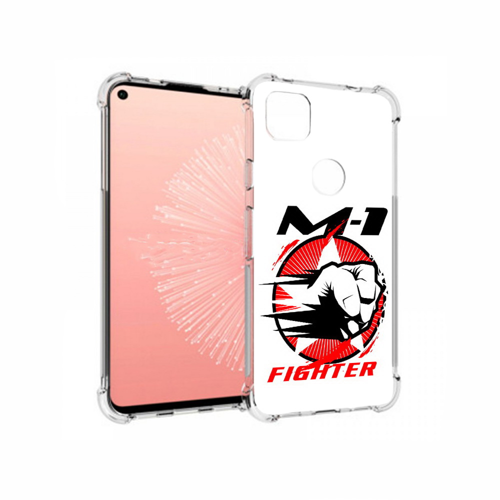 

Чехол MyPads Tocco для Google Pixel 4A единоборства М-1, Прозрачный, Tocco