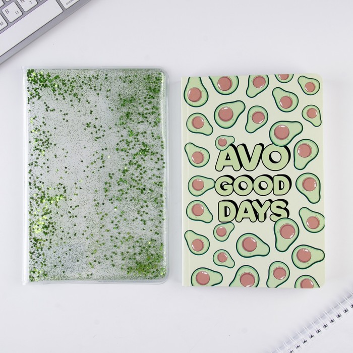 

Ежедневник в обложке шейкер А5, 96 листов Avo good days, AVOCADO