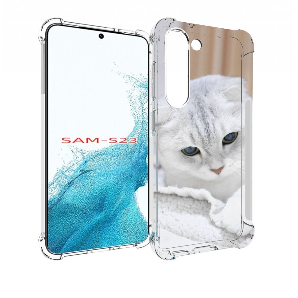 Чехол MyPads кошка чаузи для Samsung Galaxy S23