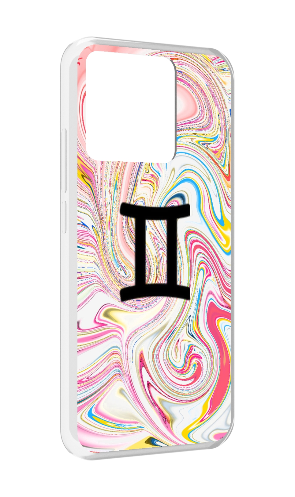 

Чехол MyPads Tocco для Xiaomi Redmi 10A знак зодиака близнецы 2, Прозрачный, Tocco