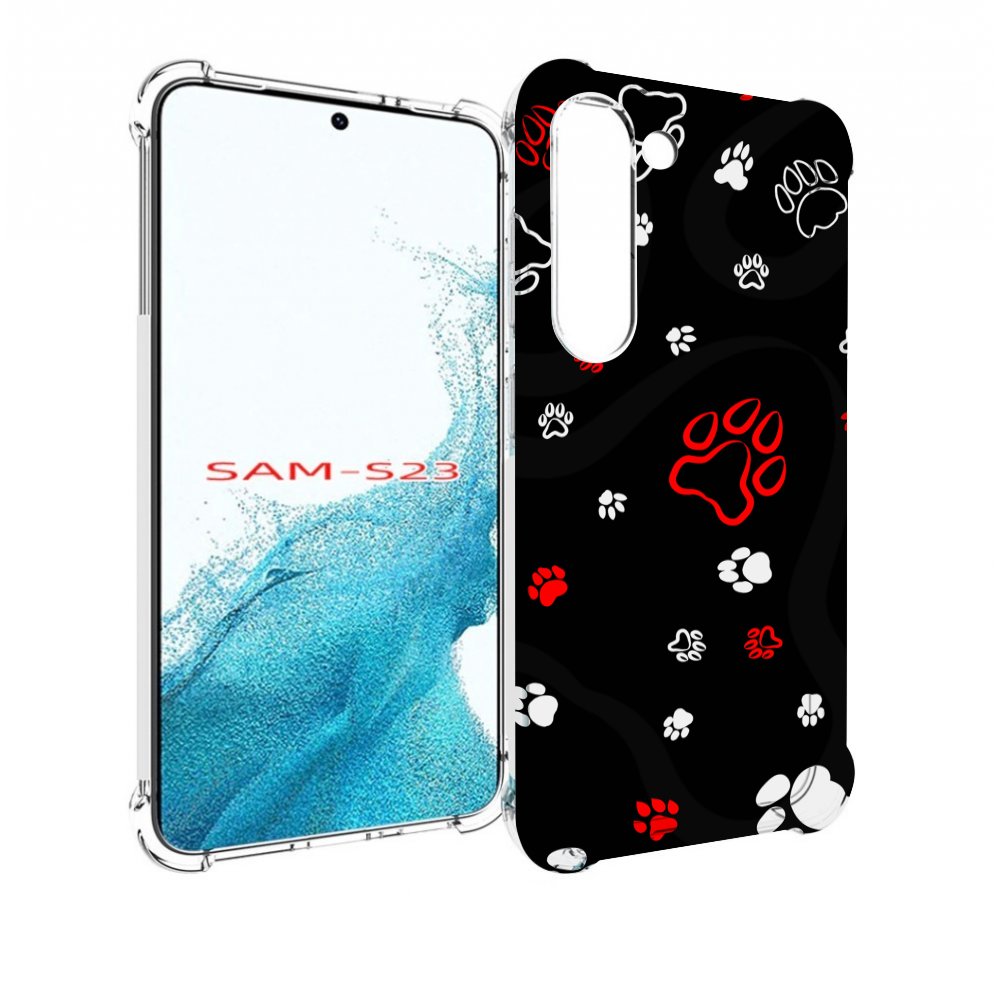 

Чехол MyPads кошачьи-лапки для Samsung Galaxy S23, Прозрачный, Tocco