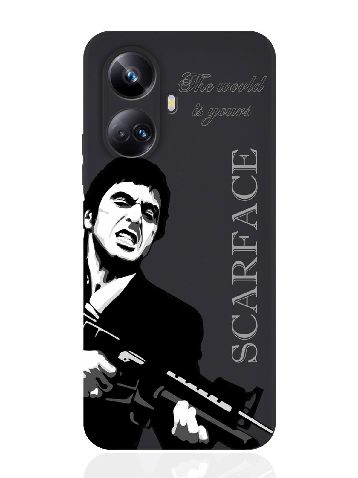 фото Чехол musthavecase для realme 10 pro scarface tony montana/лицо со шрамом черный