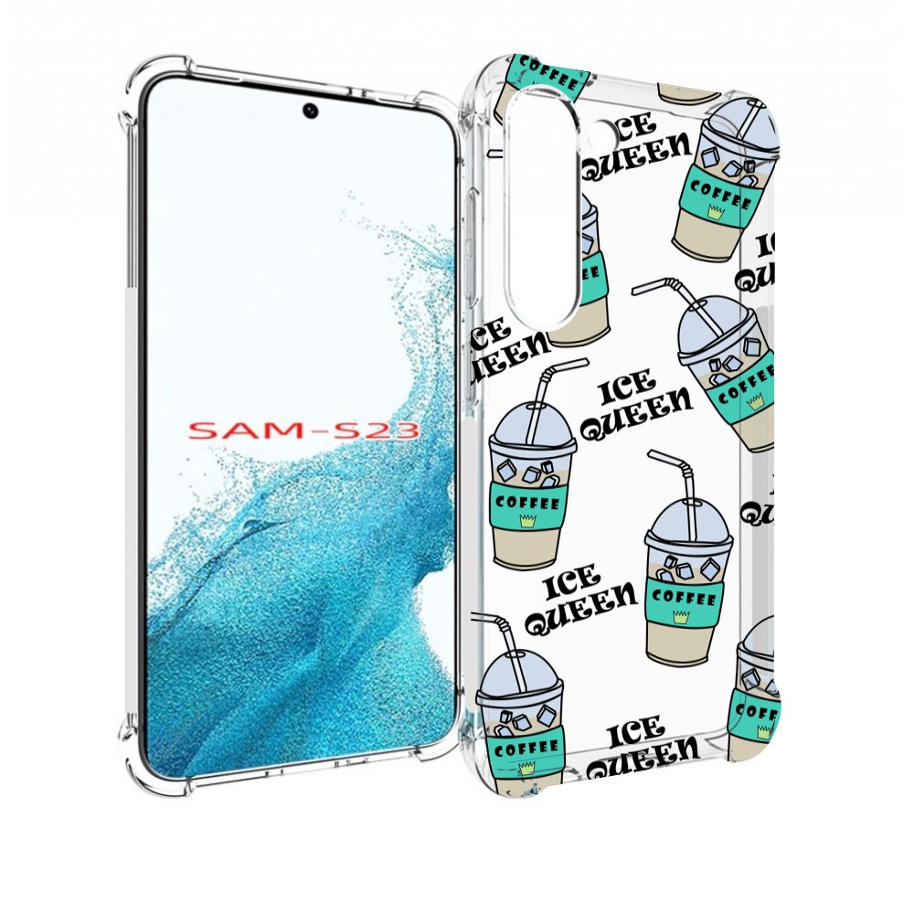

Чехол MyPads кофе-с-льдом для Samsung Galaxy S23, Прозрачный, Tocco