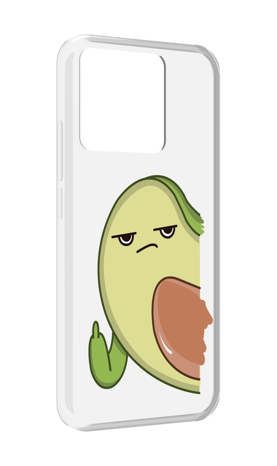 

Чехол MyPads Tocco для Xiaomi Redmi 10A злой-авокадо, Прозрачный, Tocco