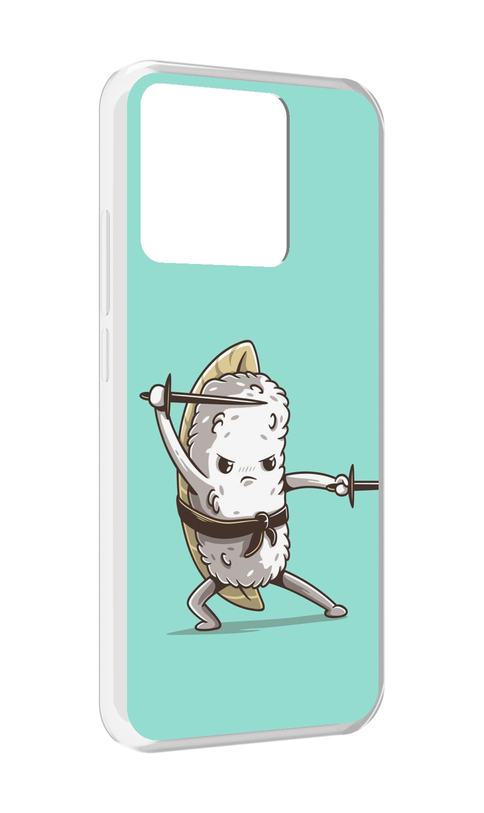 

Чехол MyPads Tocco для Xiaomi Redmi 10A злой суши детский, Прозрачный, Tocco