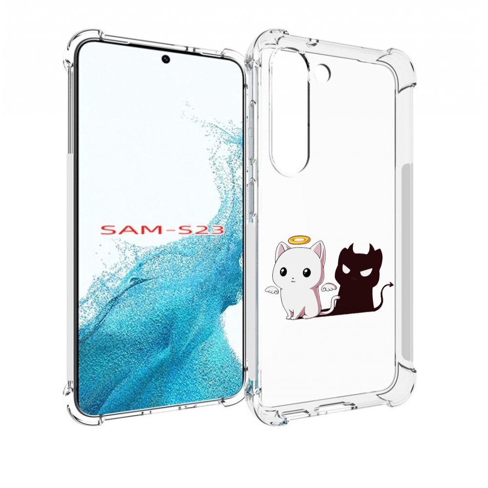 

Чехол MyPads котик-с-злой-тенью для Samsung Galaxy S23, Прозрачный, Tocco