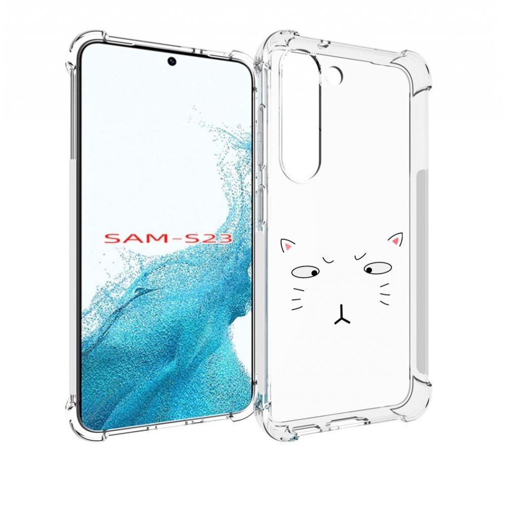 

Чехол MyPads кот-части-лица для Samsung Galaxy S23, Прозрачный, Tocco