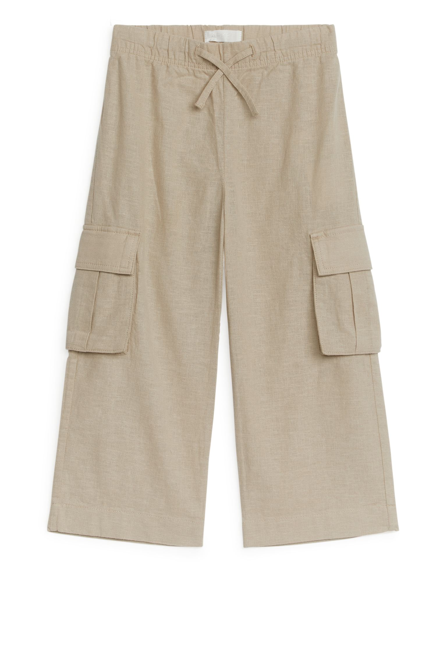Универсальные льняные брюки ARKET для девочек 110 бежевый (доставка из-за рубежа)