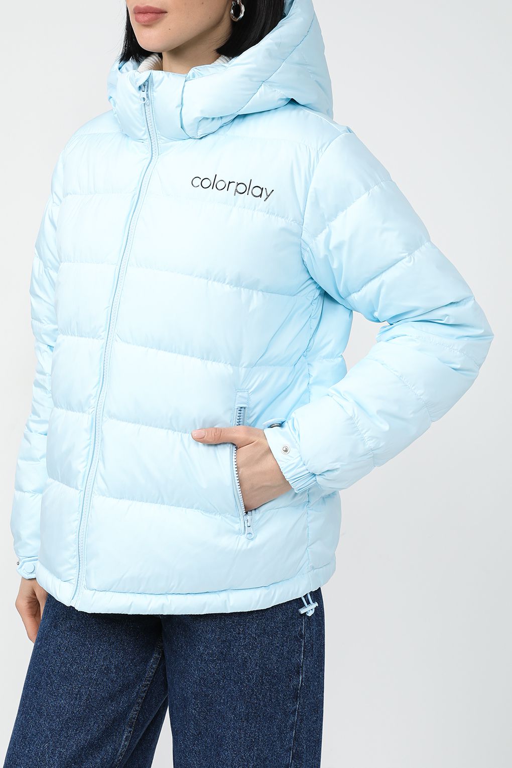 

Куртка женская COLORPLAY CP24019346 голубая 42 RU, Голубой, CP24019346