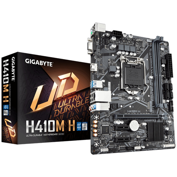 фото Материнская плата gigabyte h410m h