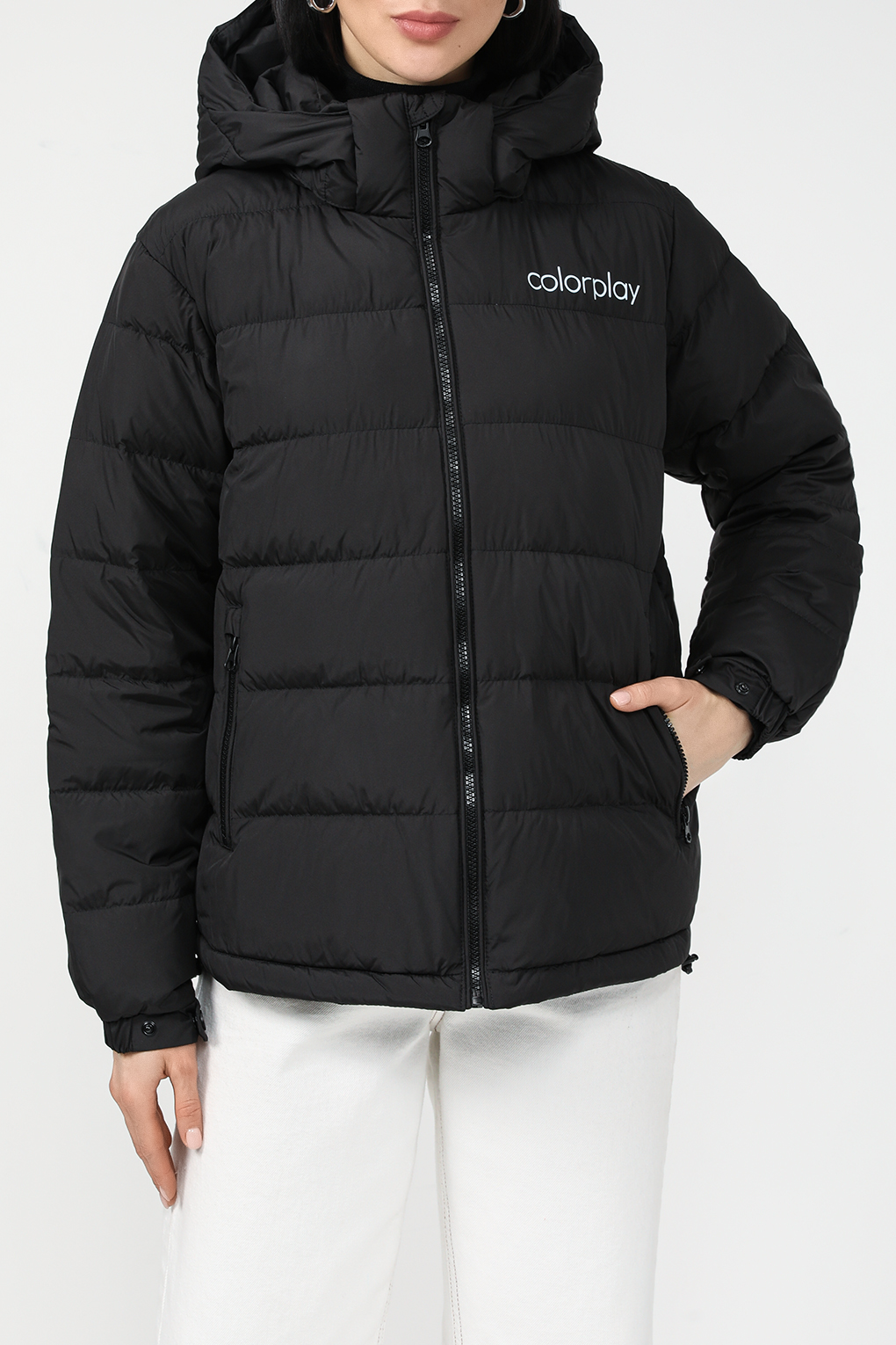 

Куртка женская COLORPLAY CP24019346 черная 44 RU, Черный, CP24019346