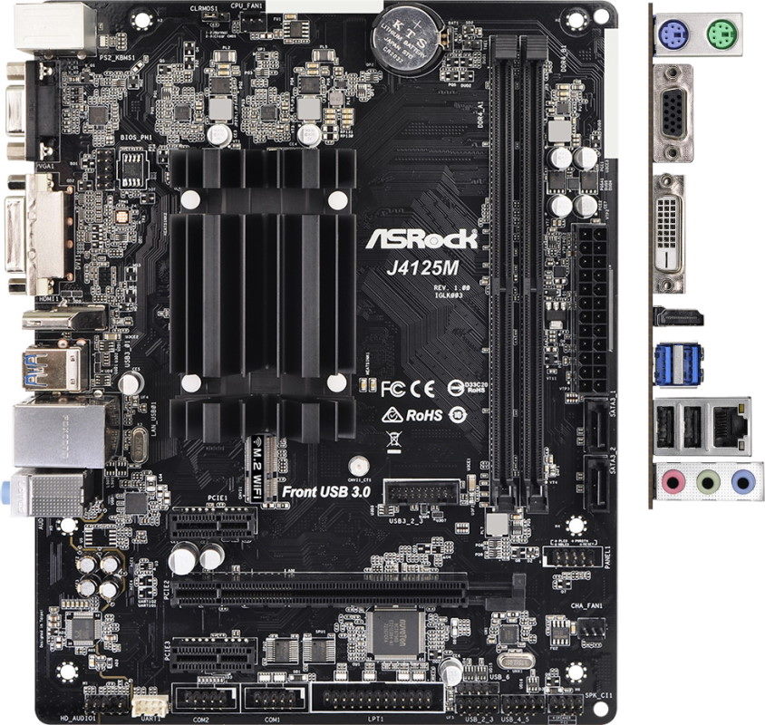 Материнская плата ASRock J4125M