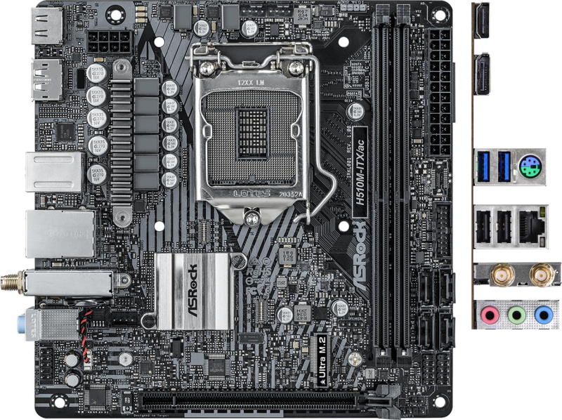 фото Материнская плата asrock h510m-itx/ac