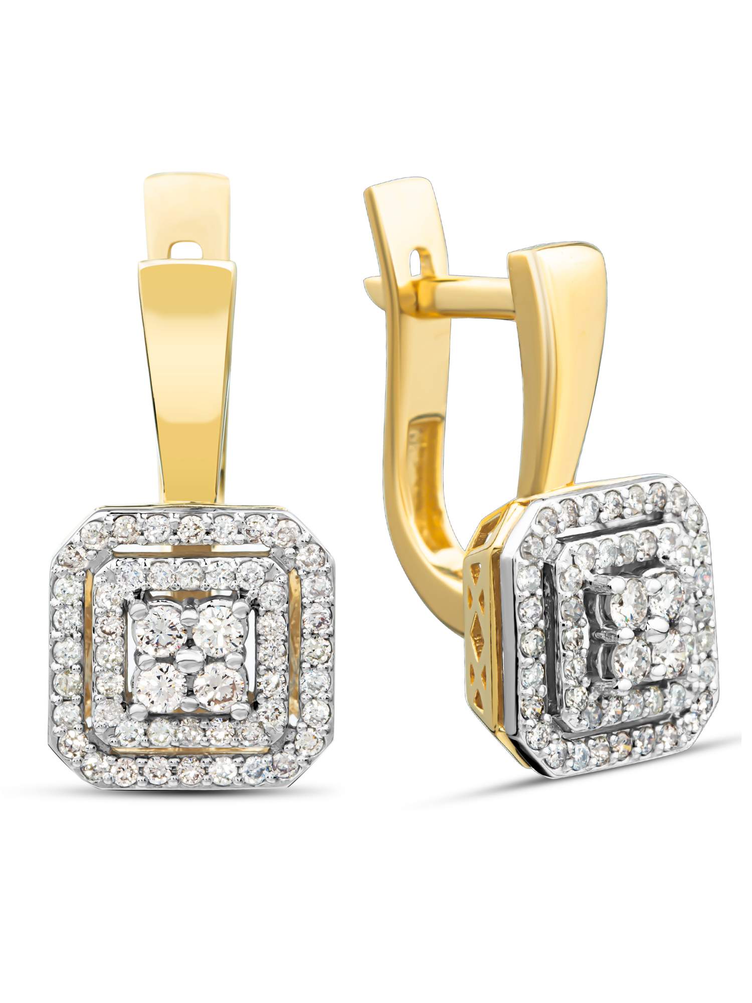 

Серьги из желтого золота Gatamova 09с13035, бриллиант, 09с13035