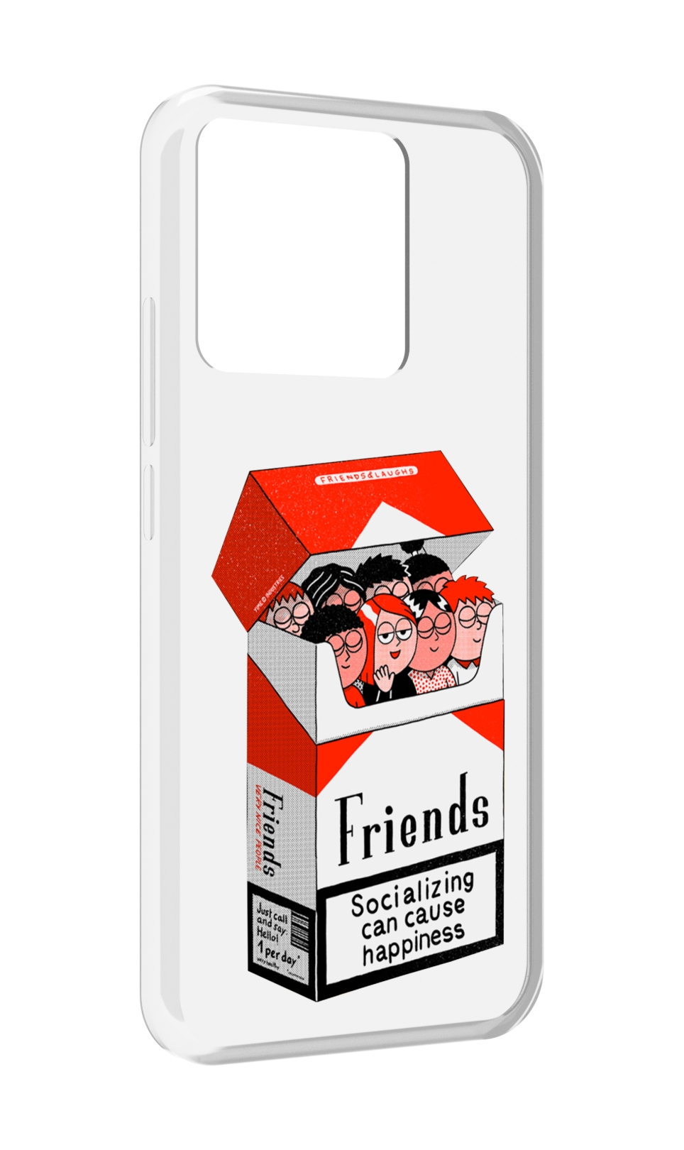 

Чехол MyPads Tocco для Xiaomi Redmi 10A друзья, Прозрачный, Tocco