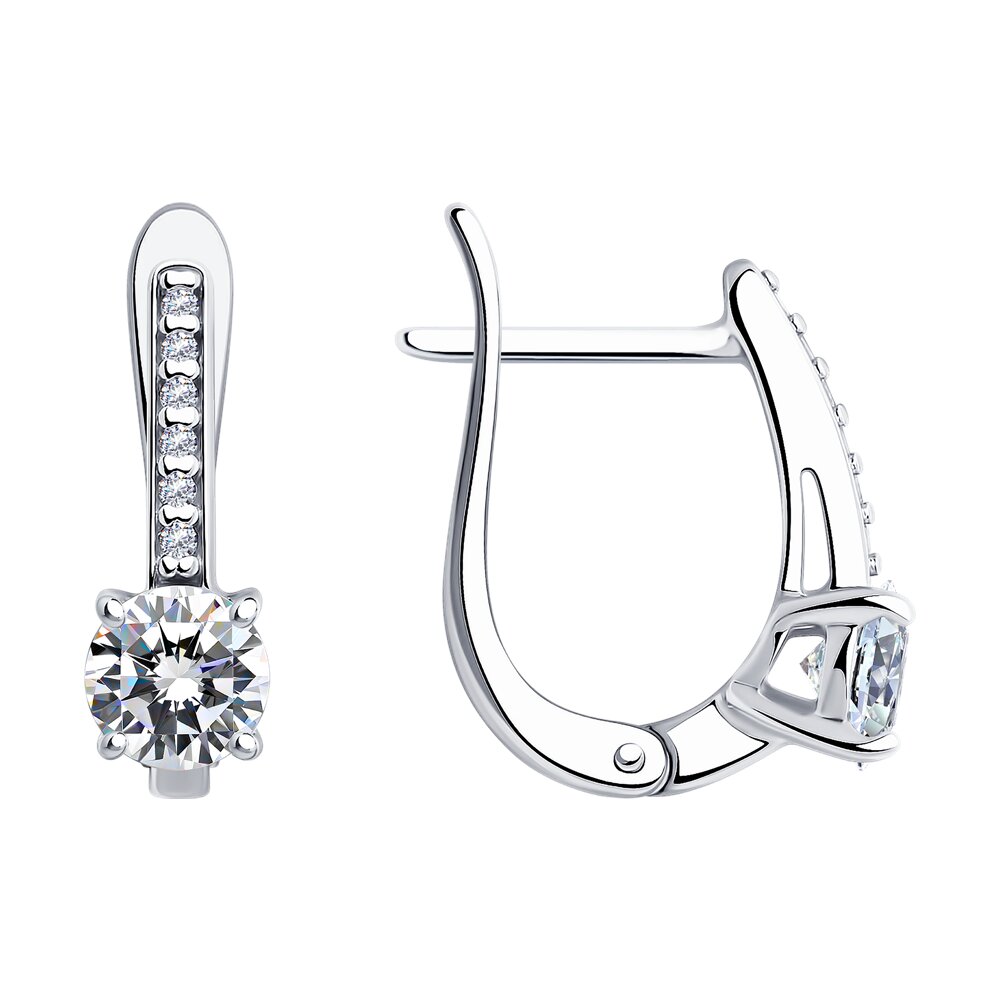 

Серьги из серебра SOKOLOV 94025925, фианит, 94025925