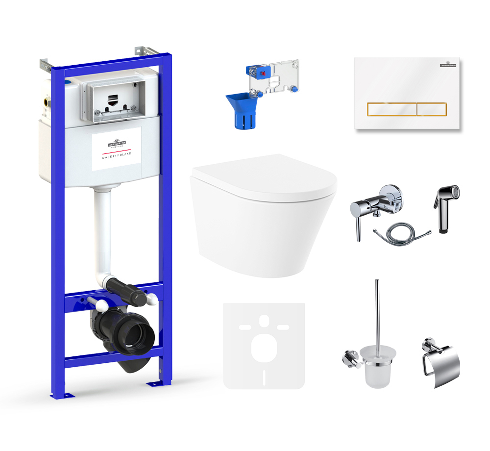 

Комплект 10 в 1 Lavinia Boho Biore Compacto Rimless 75110613, премиум, пластиковая клавиша