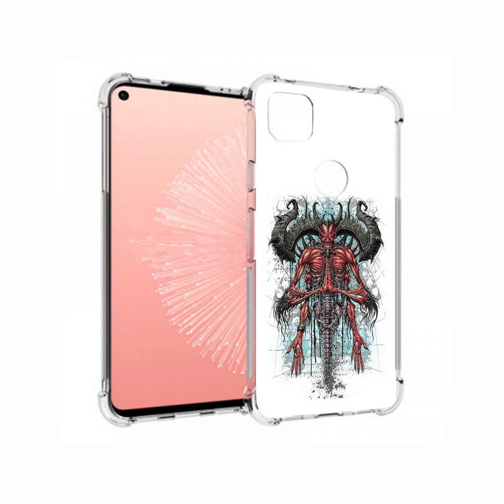 

Чехол MyPads Tocco для Google Pixel 4A дьявол, Прозрачный, Tocco