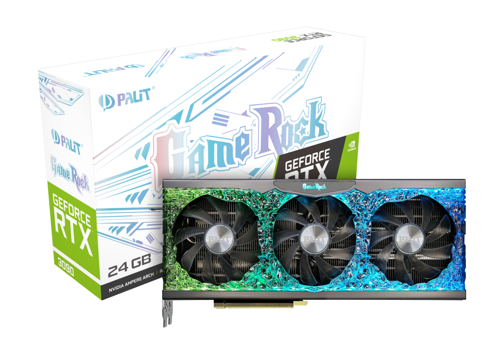 фото Видеокарта palit nvidia geforce rtx 3090 gamerock (ned3090t19sb-1021g)