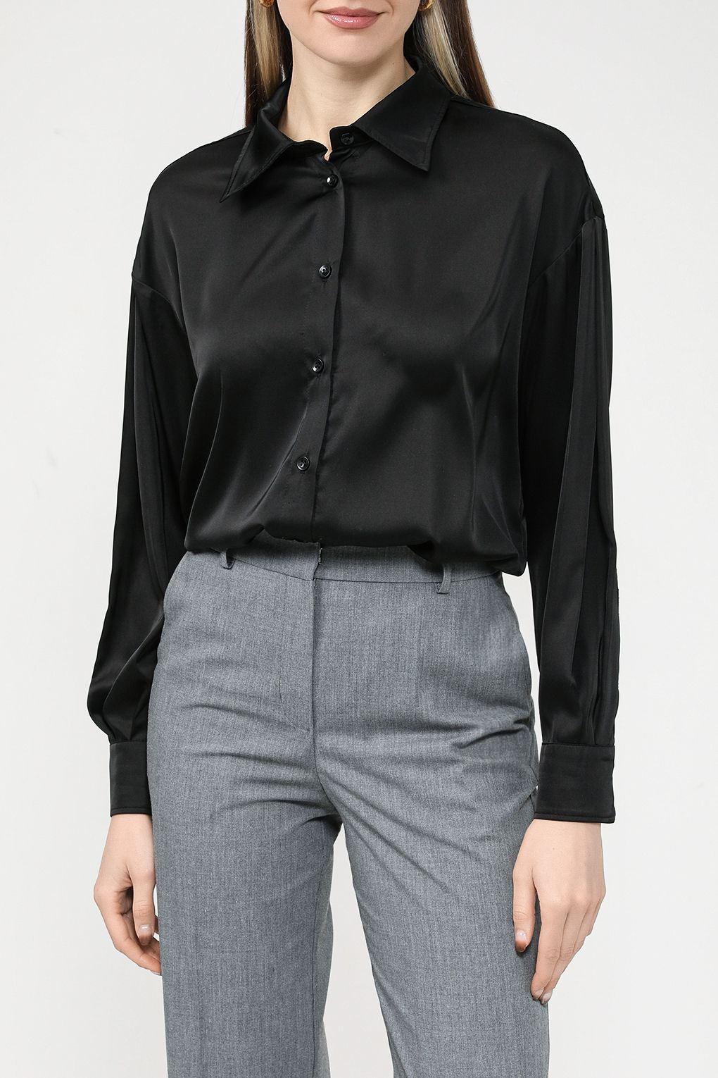 

Блуза женская Belucci BL23123548 черная M, Черный, BL23123548