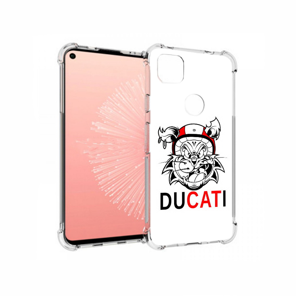 

Чехол MyPads Tocco для Google Pixel 4A дукати, Прозрачный, Tocco