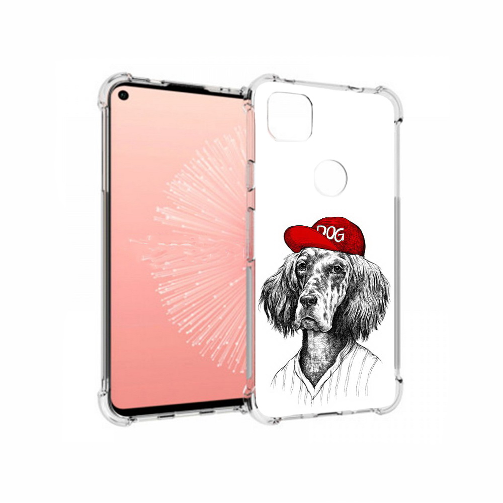

Чехол MyPads Tocco для Google Pixel 4A дог, Прозрачный, Tocco