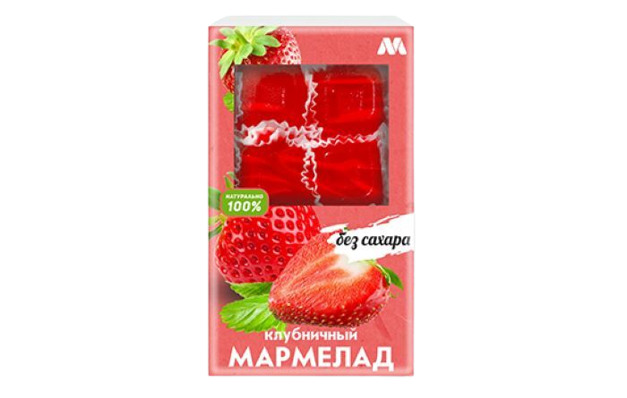 фото Мармелад merme "клубничный" без сахара , 170 гр marme