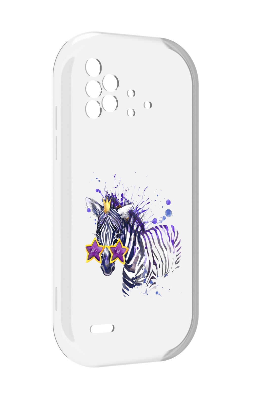 

Чехол MyPads акварельная зебра для UMIDIGI Bison X10 / X10 Pro, Прозрачный, Tocco