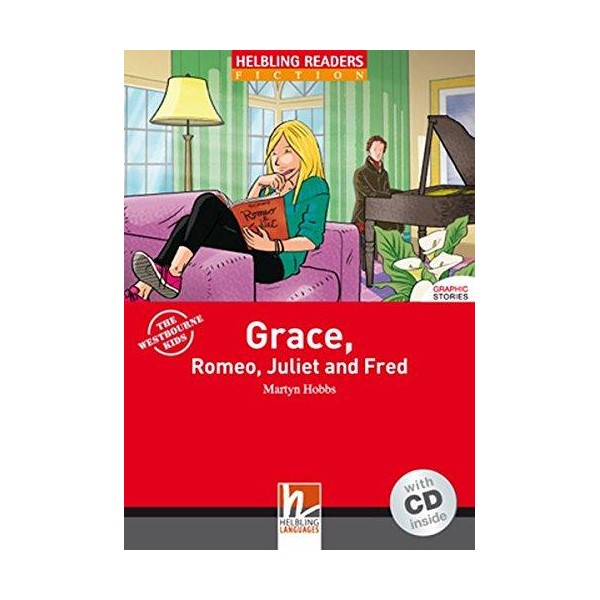 фото Книга red series graphic fiction level 2: grace, romeo, juliet and fred + cd helbling languages