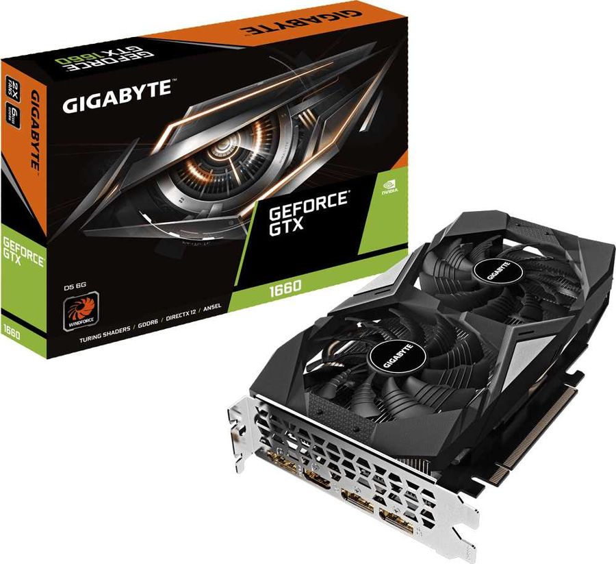 фото Видеокарта gigabyte nvidia geforce gtx 1660 d5 6g (gv-n1660d5-6gd)