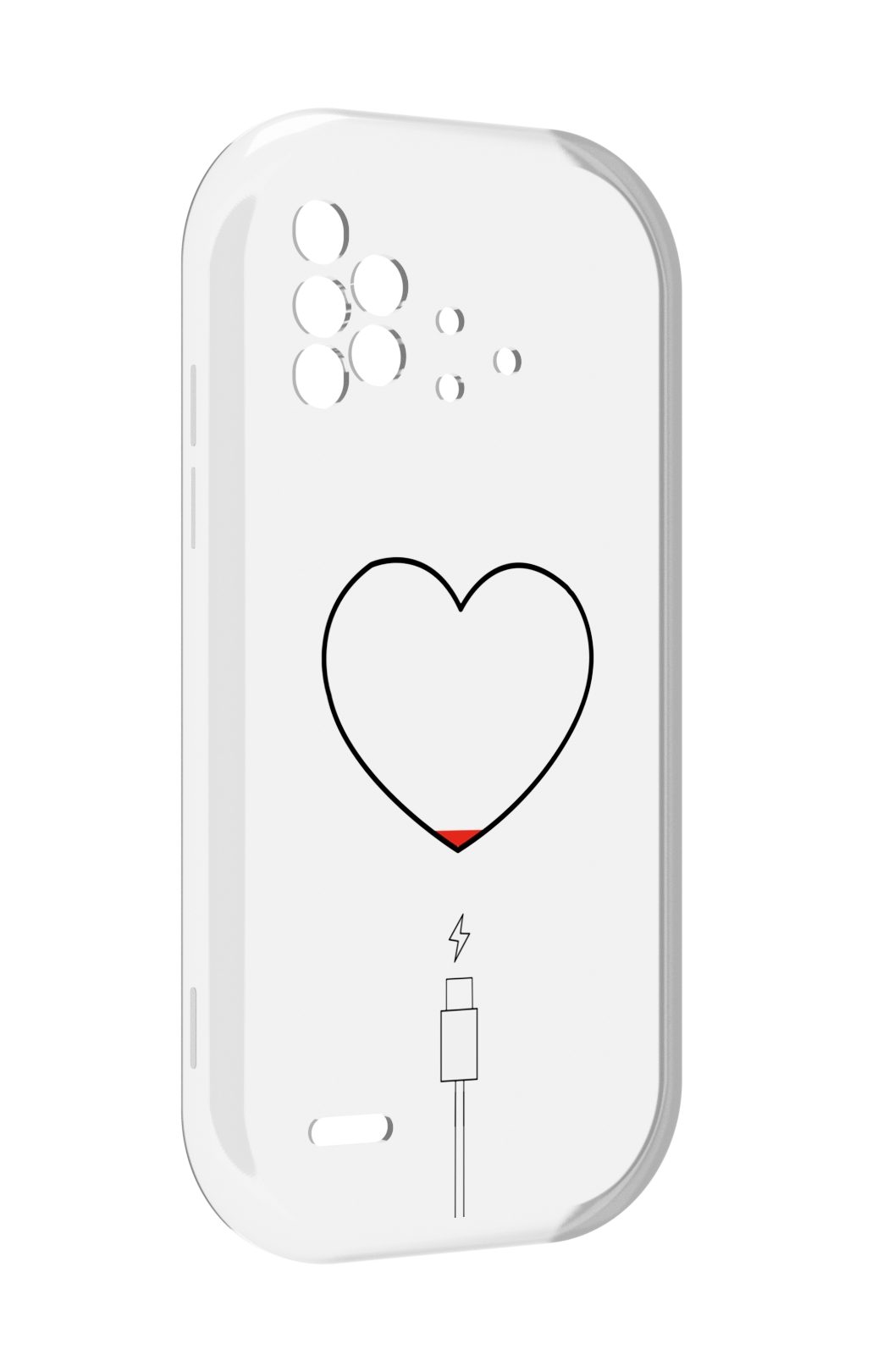 

Чехол MyPads зарядка-сердца для UMIDIGI Bison X10 / X10 Pro, Прозрачный, Tocco