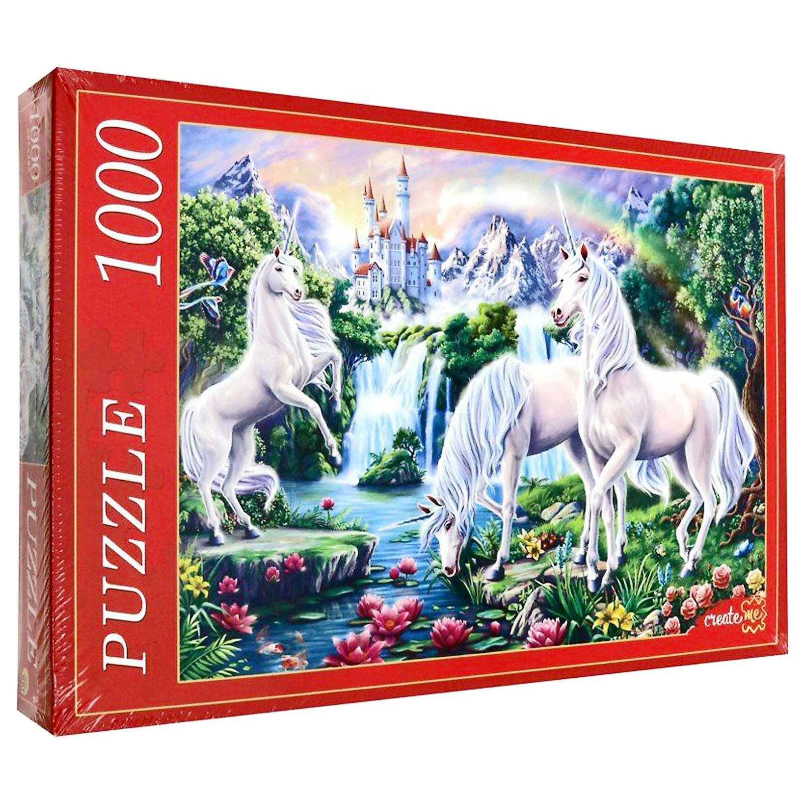 

Пазл Рыжий кот Единороги и замок, 1000 элементов 4339147