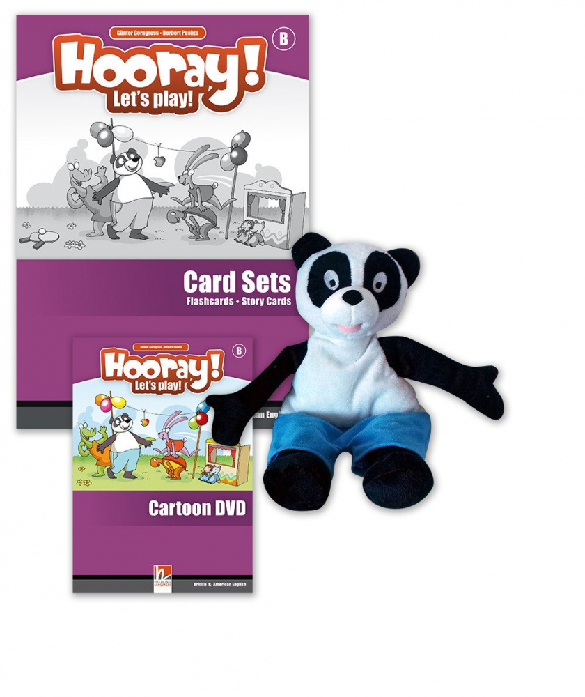 

Книга Hooray! Let's Play! Level B Visual Pack (Card-Sets, DVD, handpuppet)